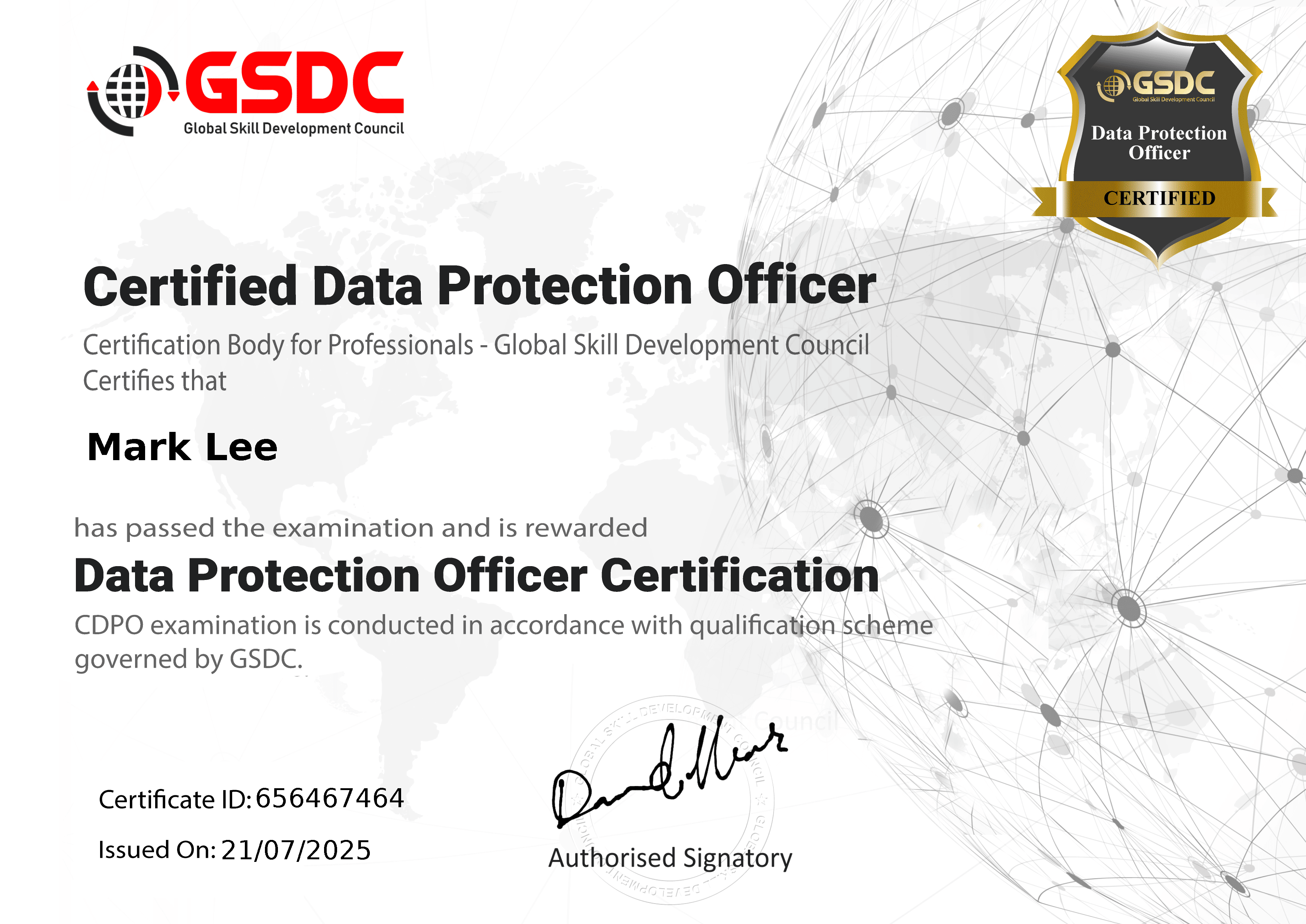 data protection certification