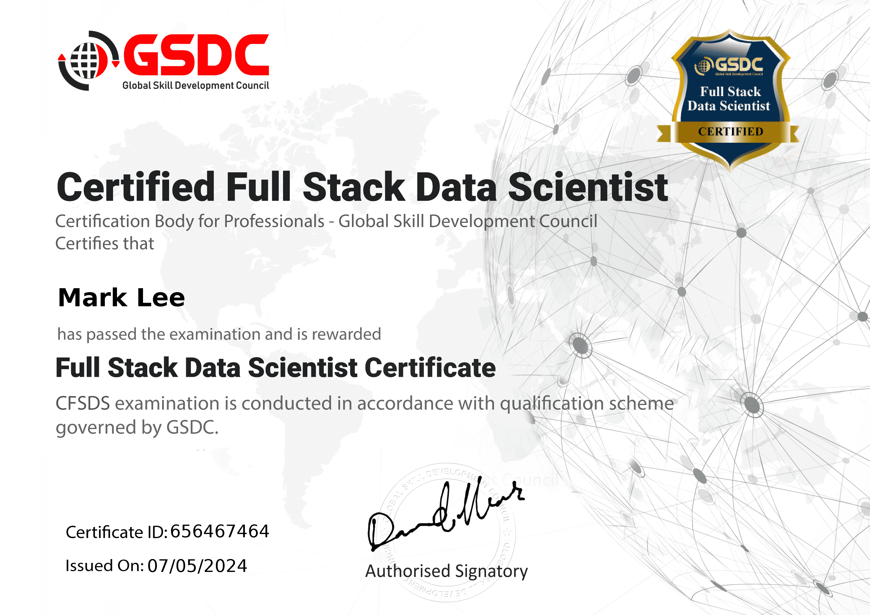 Full Stack Data Scientist Certification